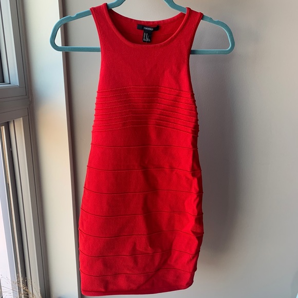 Forever 21 Dresses & Skirts - Forever 21 red bodycon dress size Med NWT